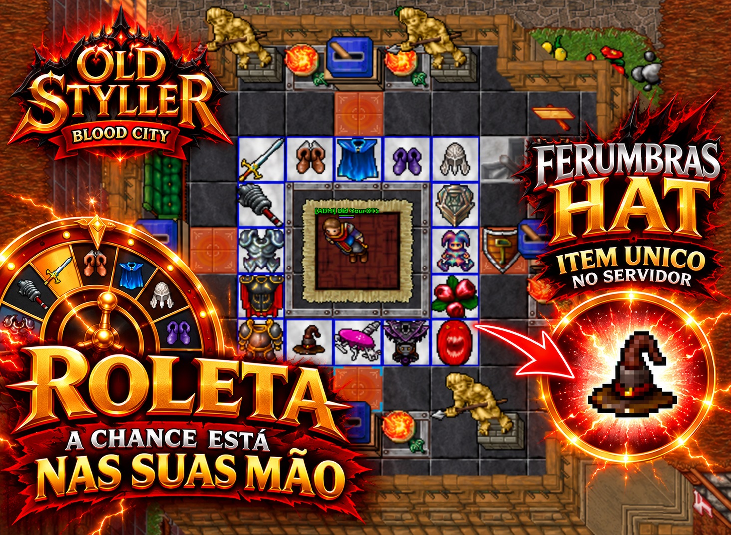 Roleta OldStyller: 200k por jogada