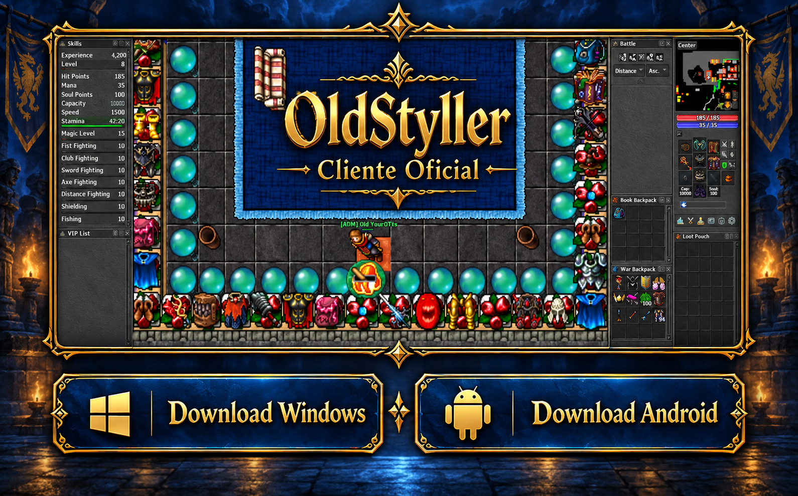 OldStyller — Cliente Oficial para Windows e Android